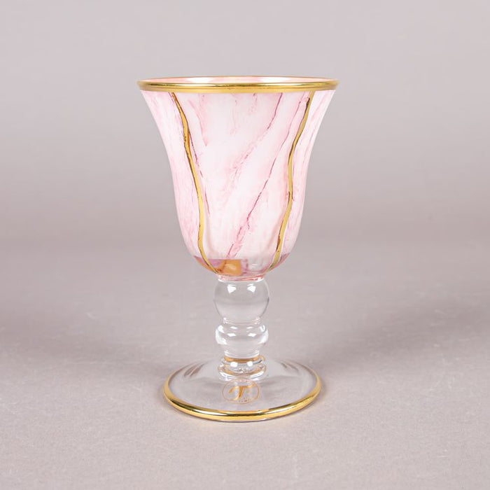 M02 GOBLET 6PCS TZIANO WHITE/PINK/GOLD (202016202)