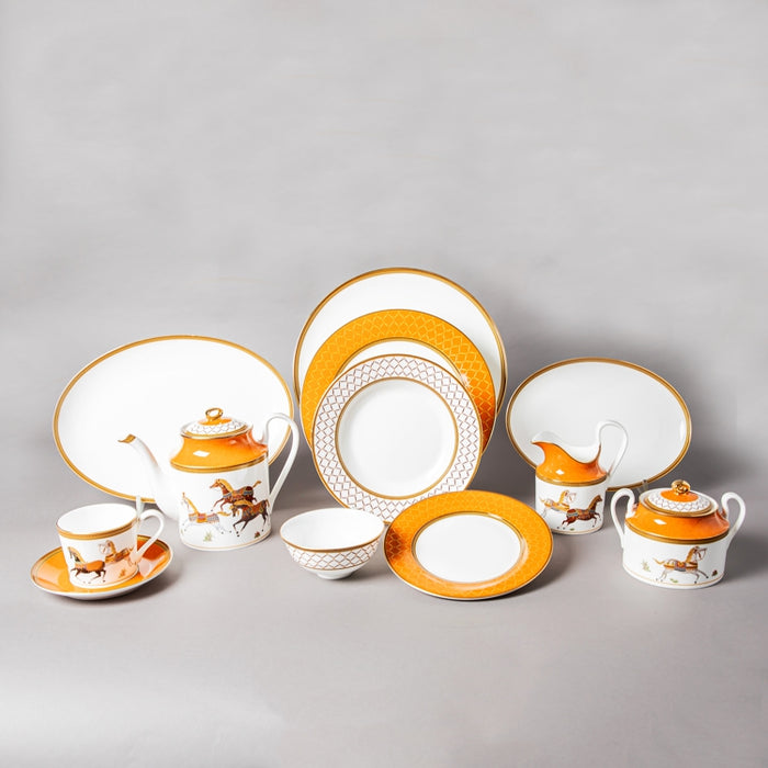 STECHCOL NEWBONECHINA 45PCS DINNER SET ORANGE (202029144)