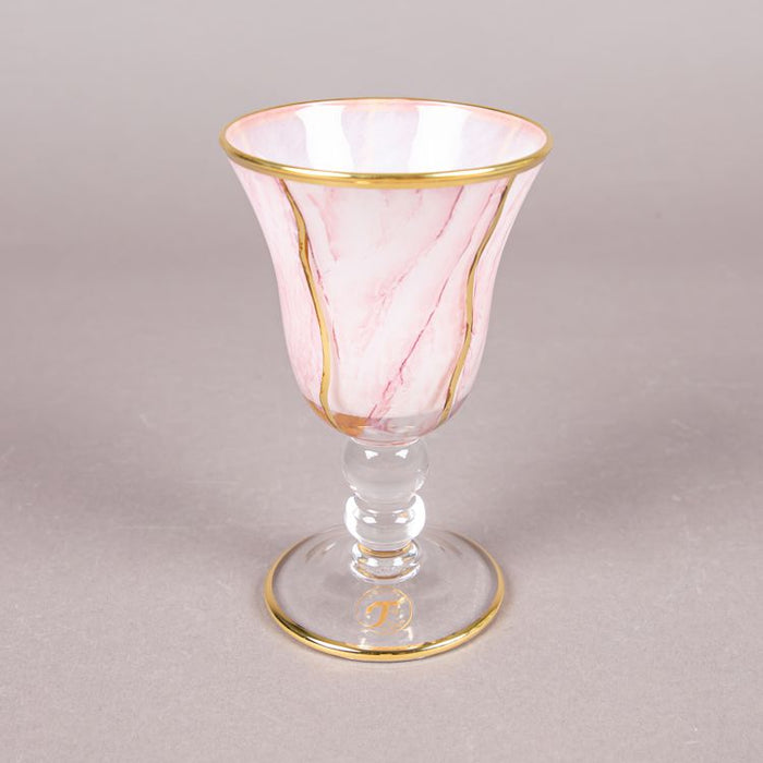 M02 GOBLET 6PCS TZIANO WHITE/PINK/GOLD (202016202)