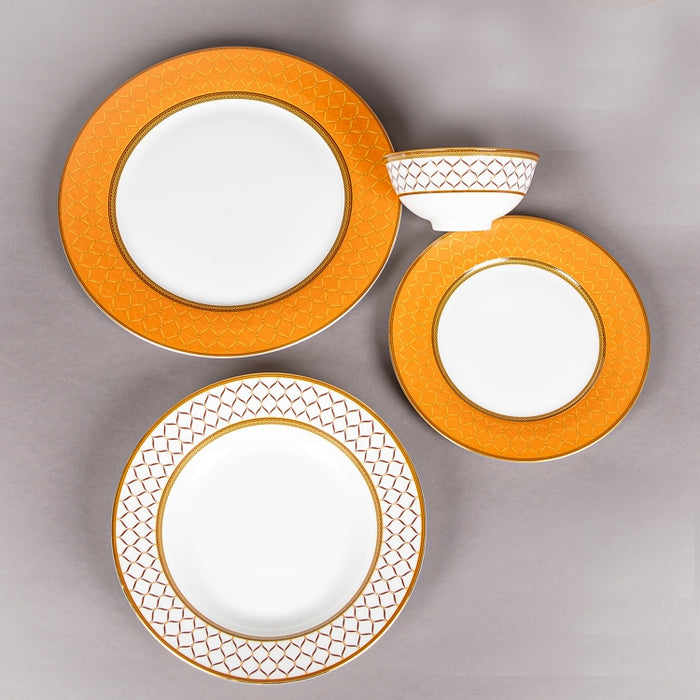 STECHCOL NEWBONECHINA 45PCS DINNER SET ORANGE (202029144)