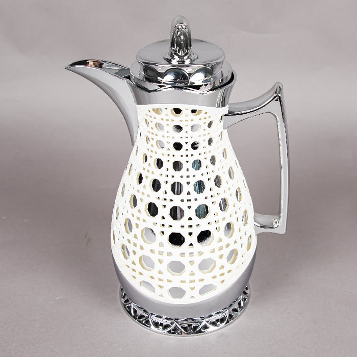 JIEGUAN VACUUM FLASK 1LITER CREAM/SILVER (202035079)