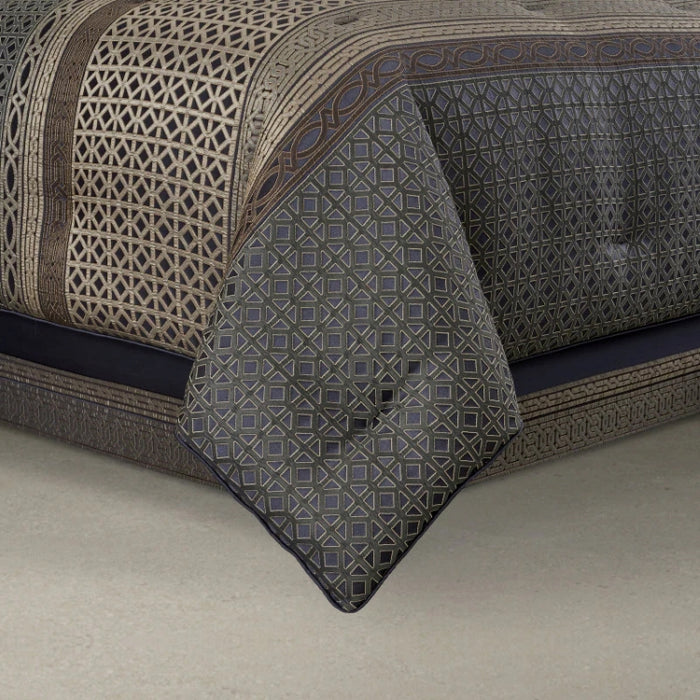 JQ ALARO KING 4PCS SET COMFORTER SLATE (327127614)