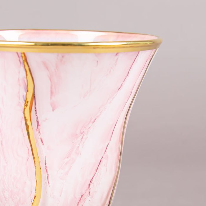 M02 GOBLET 6PCS TZIANO WHITE/PINK/GOLD (202016202)