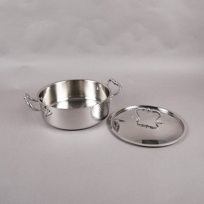 TRI-PLY CASSEROLE WITH LID 16CM (202020006)