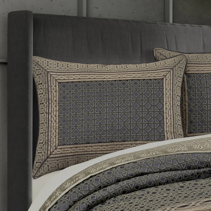 JQ ALARO KING 4PCS SET COMFORTER SLATE (327127614)