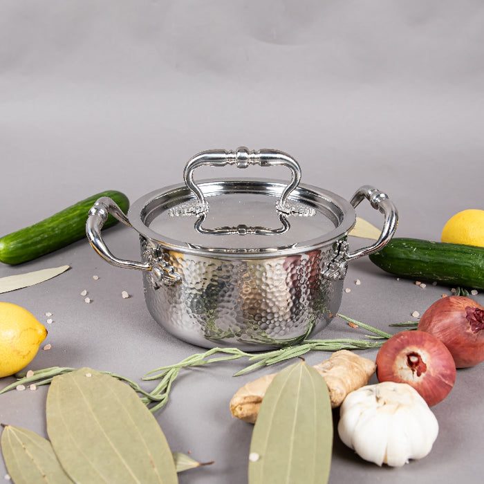 TRI-PLY CASSEROLE WITH LID 16CM (202020006)