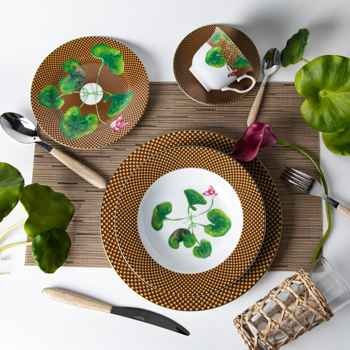 EVER NICE PORCELAIN 20PCS DINNER SET BROWN (202029138)