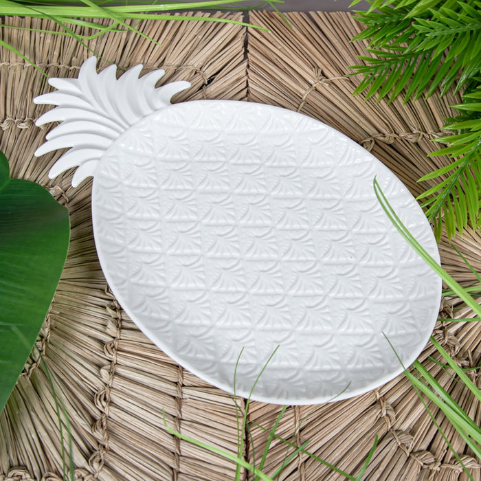 MADAGASCAR SERVING/DINNER PLATE 36X21.5 WHITE (202073076)