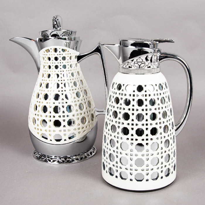 JIEGUAN VACUUM FLASK 1LITER CREAM/SILVER (202035079)