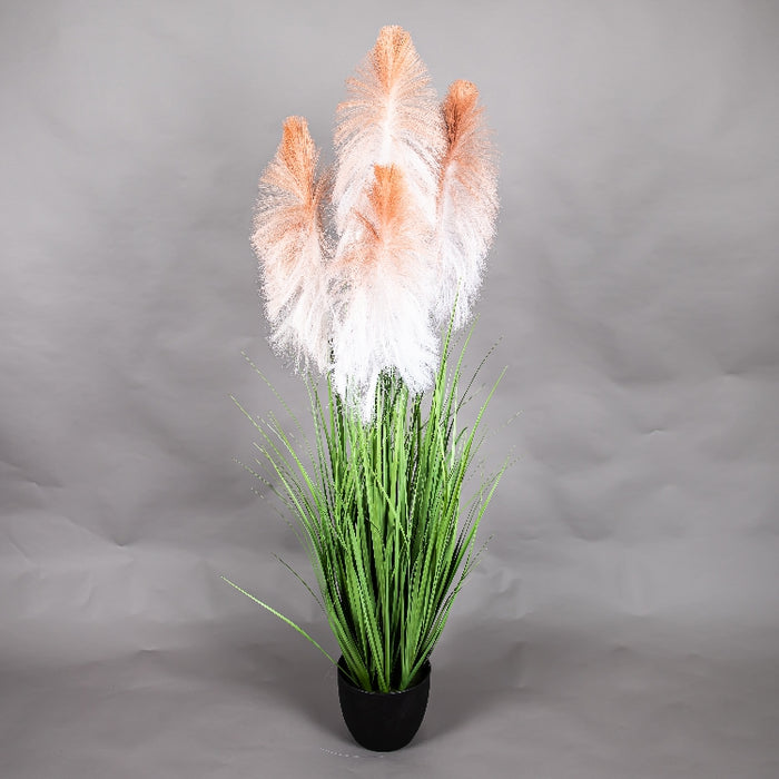 LONGJIN 60INCH PLUME GRASS WITH PLASTIC POT (413252057)