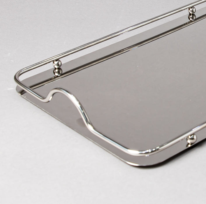 STEEL TRAY 42CMX27CM SILVER LARGE (202016355)