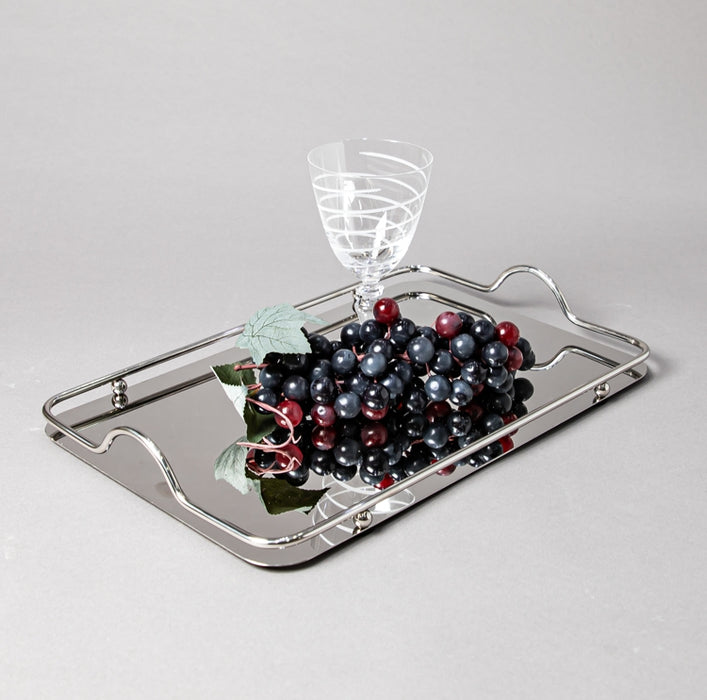 STEEL TRAY 42CMX27CM SILVER LARGE (202016355)