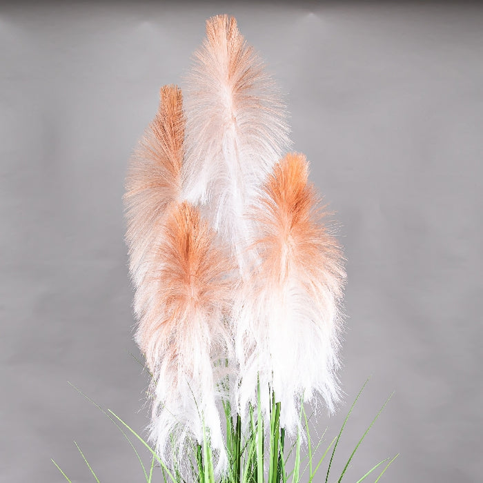 LONGJIN 72INCH PLUME GRASS WITH PLASTIC POT (413252058)