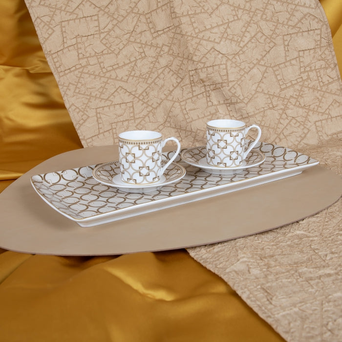 DECO SET/2PCS COFFEE CUP&SAUCER 80ML (202073414)