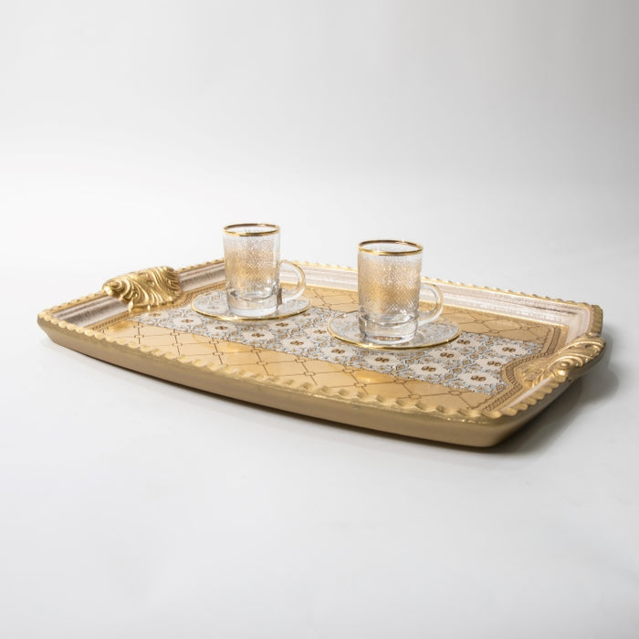 CALFUCCI WOODEN RECT.TRAY LRG IV/ (202107451)