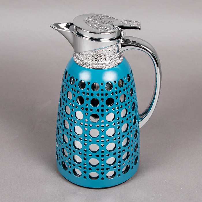 JIEGUAN VACUUM FLASK 1LITER BLUE/SILVER (202035071)