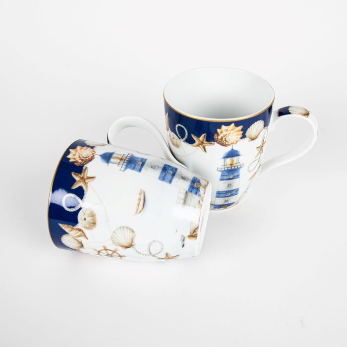 BLUE LTHOUSE S/2 MUG 350ML (202073460)