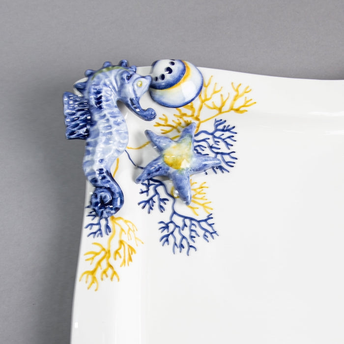 CORAL PLATE WAVE 25CMX25CM (202029238)