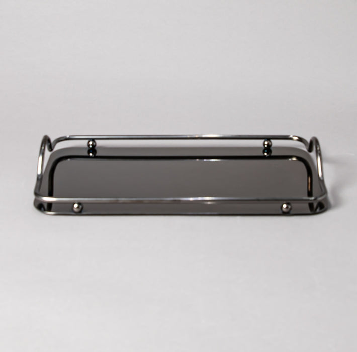 STEEL TRAY 35CMX20CM BLACK SMALL (202016354)