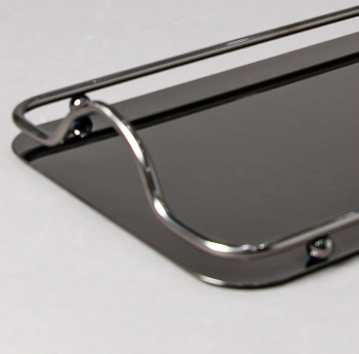 STEEL TRAY 35CMX20CM BLACK SMALL (202016354)