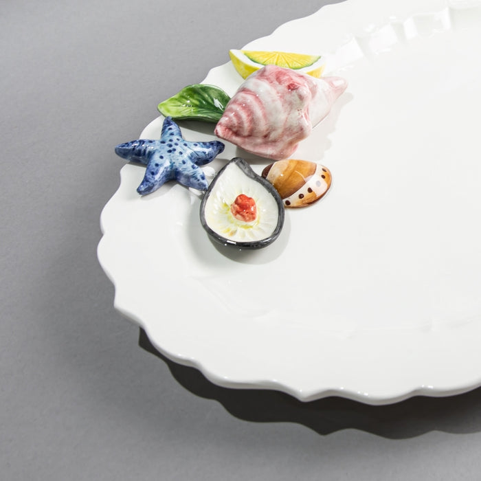 SEAFRUIT OVAL DISH WAVE 45CMX23CM (202029190)