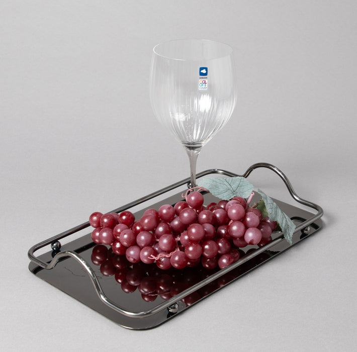 STEEL TRAY 35CMX20CM BLACK SMALL (202016354)