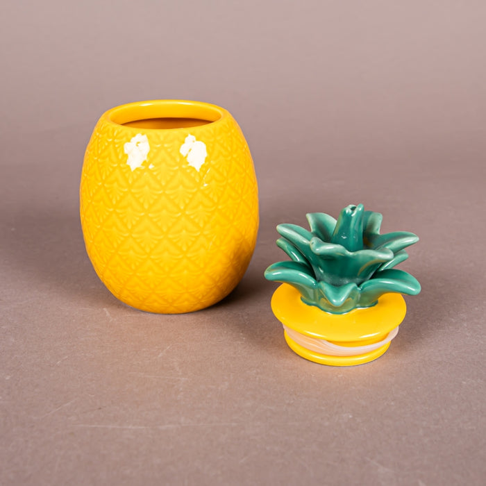 MADAGASCAR STORAGE JAR 9X9X15 YELLOW/GREEN (202073089)