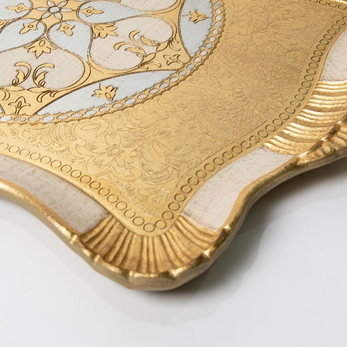 FALCONIERI WOODEN RECT.TRAY MED GOLD/I (202107440)