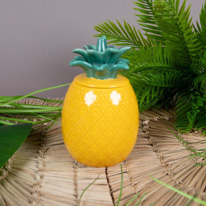 MADAGASCAR STORAGE JAR 9X9X15 YELLOW/GREEN (202073089)