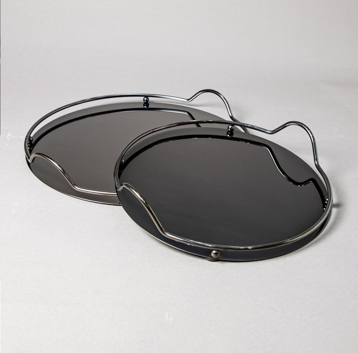 STEEL TRAY 39CM BLACK (202016366)