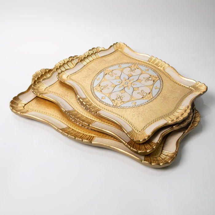 FALCONIERI WOODEN RECT.TRAY SMALL GOLD/I (202107439)
