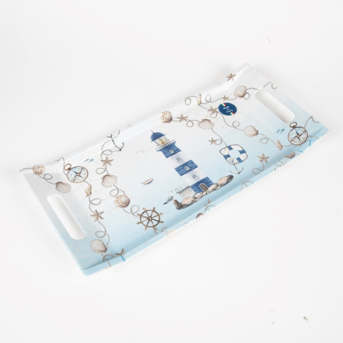 BLUE LTHOUSE TRAY W/HNDLE 41X19 (202073468)