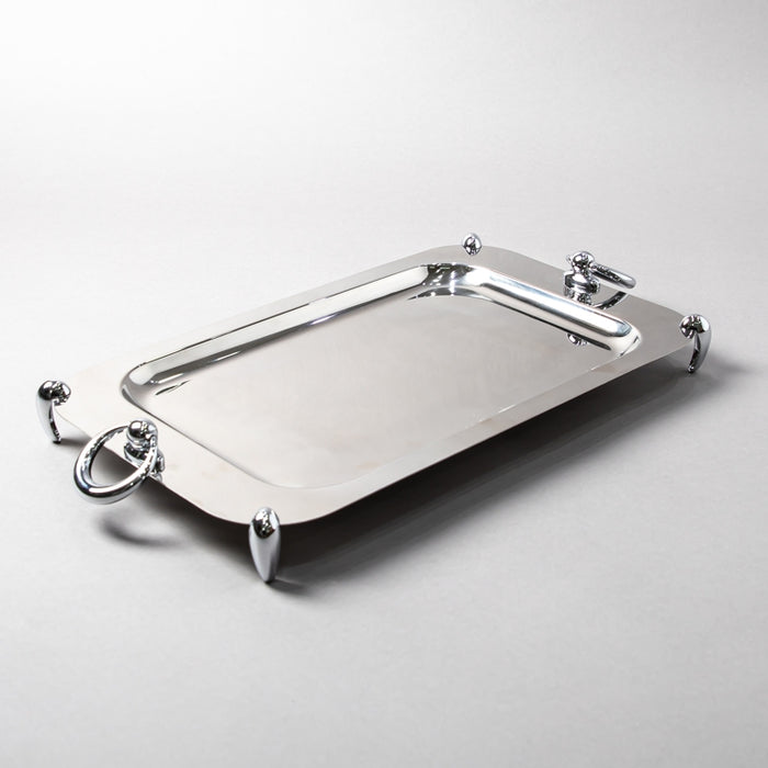 ZXM-STAINLESS STEEL RECTANGULAR TRAY 45CMX26CM (202102916)