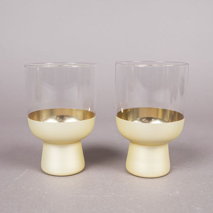 ARIA GLASS 2PC HIGHBALL TUMBLER GOLD (202016023)