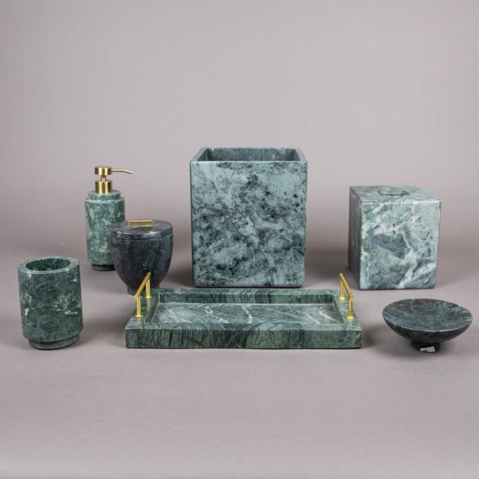 KAS ESMERALDA 7PCS BATHROOM SET GREEN  (264846407)