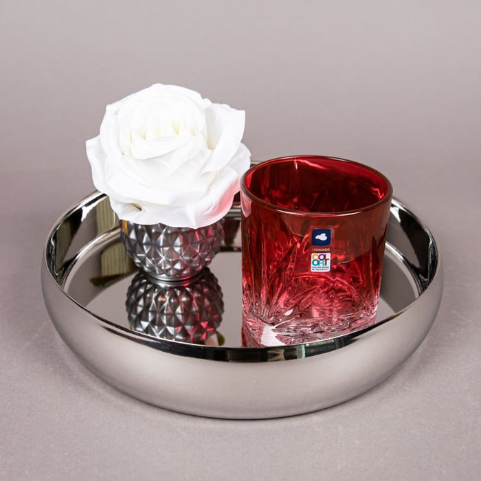 CAPRI WH 1PC GLASS TUMBLER 220ML RED (202015951)