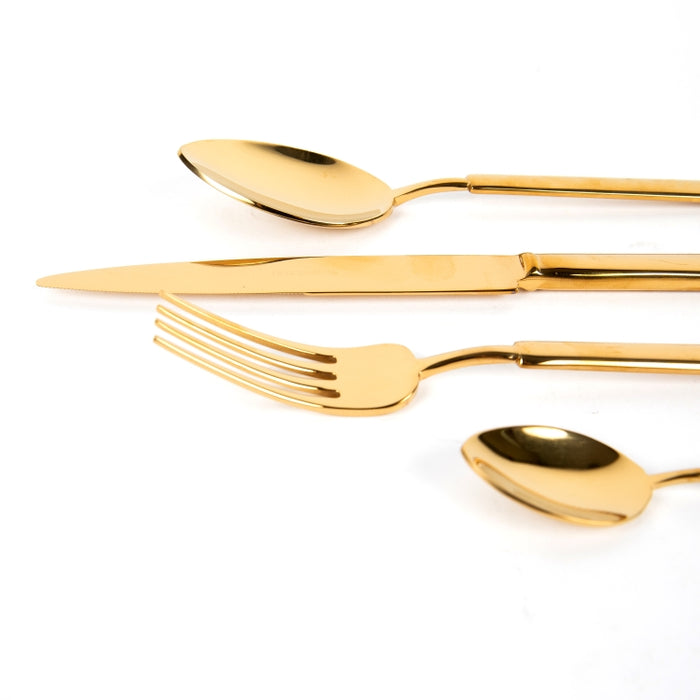 Vintage gold 24pcs cutlery set  (202064297 )