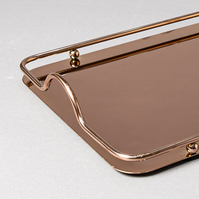 STEEL TRAY 42CMX27CM ROSE GOLD LARGE (202016356)