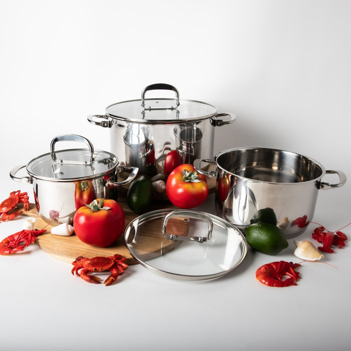 TOPIN STAINLESS STEEL 6PCS COOKWARE SET 0.6M (202030079)