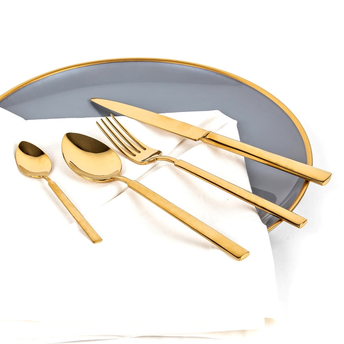 Vintage gold 24pcs cutlery set  (202064297 )