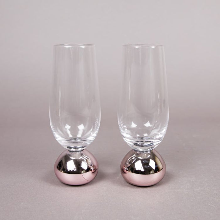 ASTRID 2PCS CHAMPAGNE GLASS ROSE (202016037)
