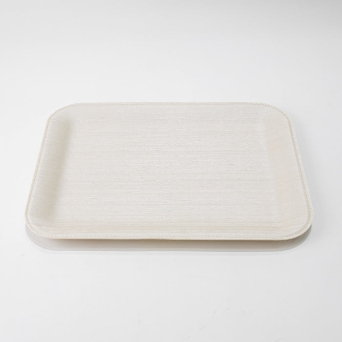 PLASTIC TRAY SMALL SILK IVORY 33CMX25CM (202107484)