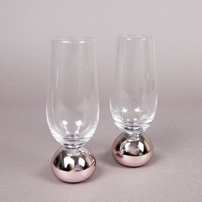 ASTRID 2PCS CHAMPAGNE GLASS ROSE (202016037)