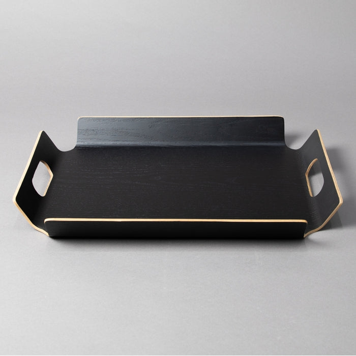 WOODEN FRAME TRAY 44.5CMX33.5CM BLACK (202107418)