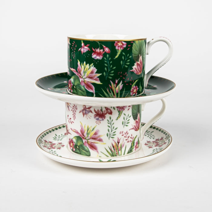 BOTANIC CHIC SET/2 CUP&SAUCER 240ML (202073299)