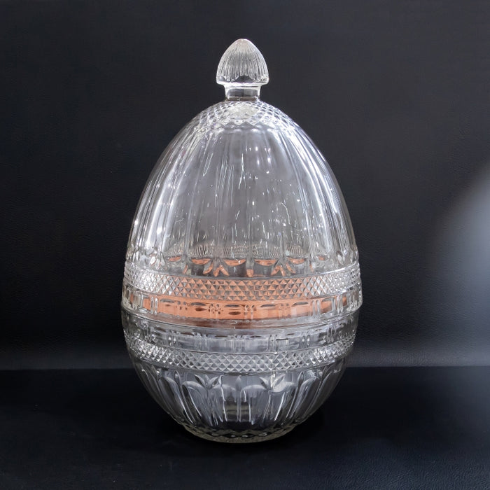 CUTLERY HOLDER GLASS EGG STRIP A (202016348)