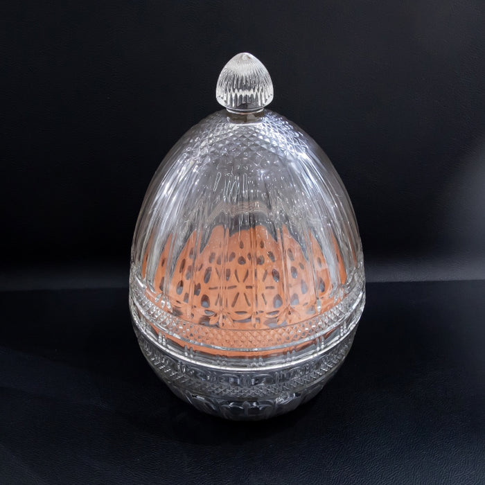 CUTLERY HOLDER GLASS EGG STRIP A (202016348)