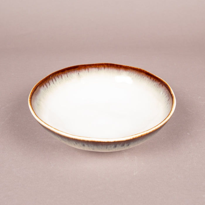 NUANCES PORCELAIN SOUP PLATE 19C BROWN (202073110)