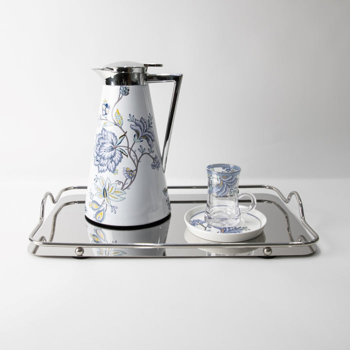 TWINS-VACUUM FLASK 1LT FLORAL BLUE (202035111)