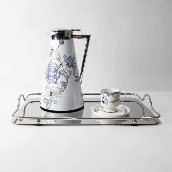 TWINS-VACUUM FLASK 1LT FLORAL BLUE (202035111)